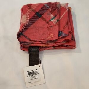 NWT Coach Coral Oblong Scarf
